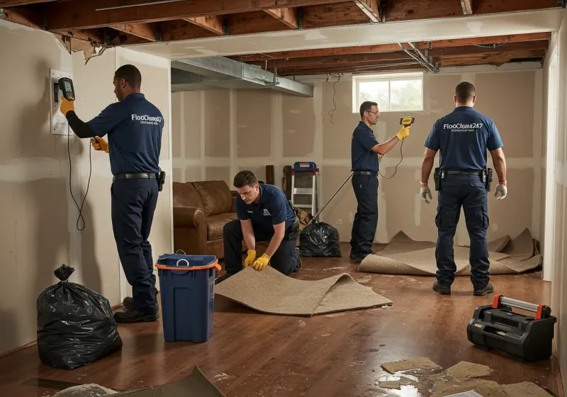 Flood DamageMaterial Assessment and Debris Removal process in Myrtle Grove, FL